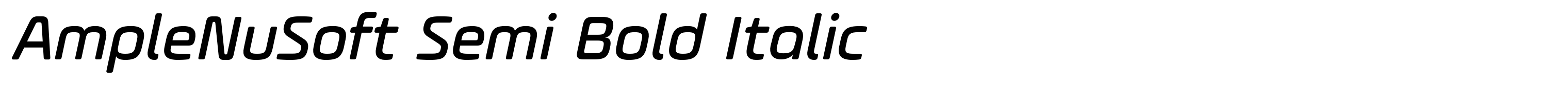 AmpleNuSoft Semi Bold Italic